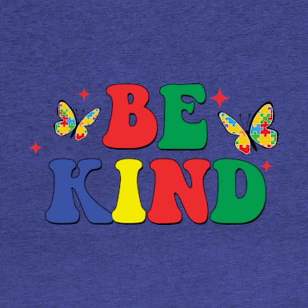 Be Kind Autism, Autism Puzzle, Autism Awareness, Blue Ribbon (2 Sided) by MichaelStores